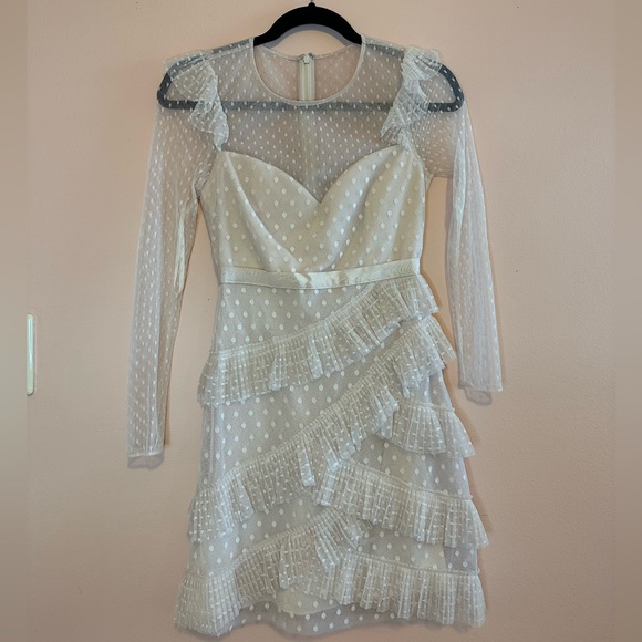 Revolve Dress: BCBGMaxazria Pleated Tulle Mini Dress - Picture 2 of 5